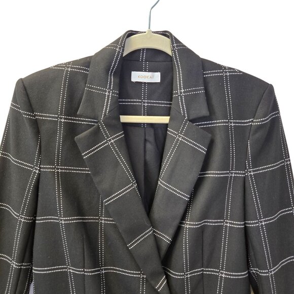 Kookai Plaid Double Breasted Blazer Jacket Size EU 38/US Small - Picture 6 of 7